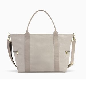 Canvelle Medium Weekender Tote Bag Light Grey